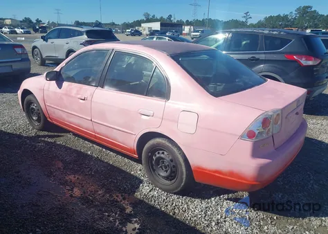 2002 Honda Civic Lx from USA, damaged, VIN 2HGES16582H500061